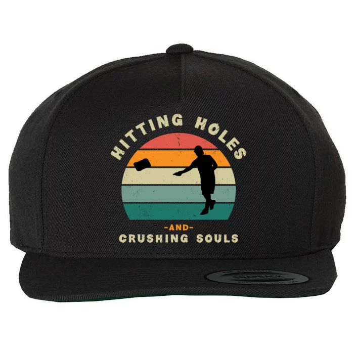 Cornhole Wool Snapback Cap