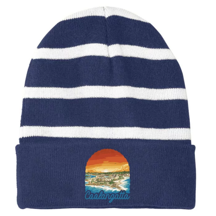 Coolangatta Striped Beanie with Solid Band