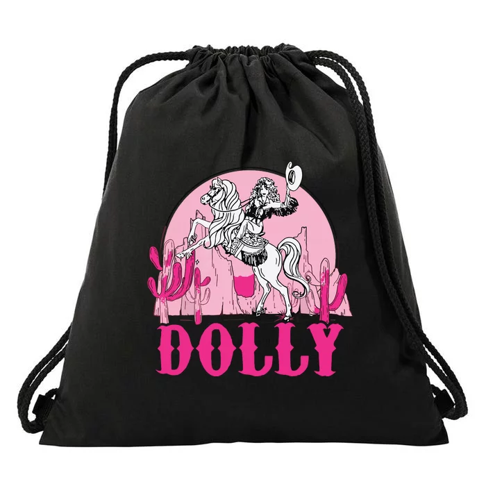 Cowgirl Drawstring Bag