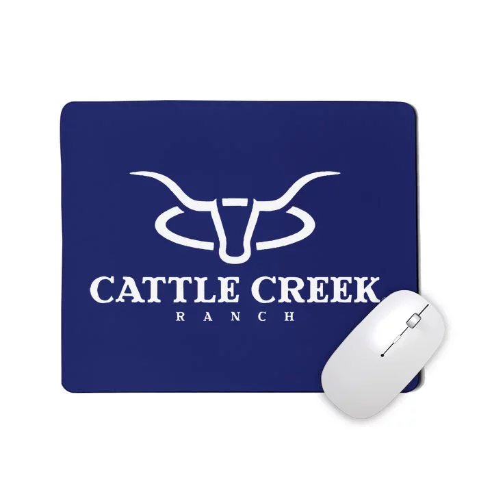 Cattle Creek Original White Logo Mousepad