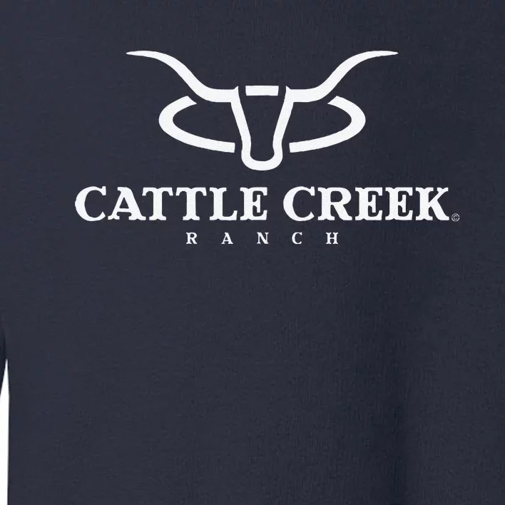 Cattle Creek Original White Logo Toddler Sweatshirt