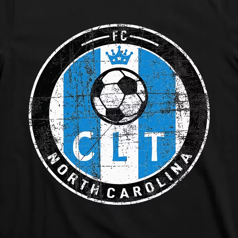 Charlotte CLT Original Design Jersey DISTRESSED T-Shirt