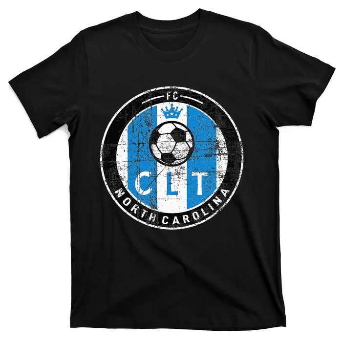 Charlotte CLT Original Design Jersey DISTRESSED T-Shirt