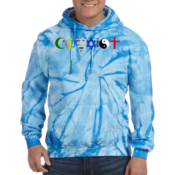 Coexist Tie Dye Hoodie