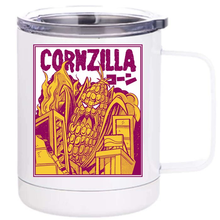 Cornzilla Front & Back 12oz Stainless Steel Tumbler Cup