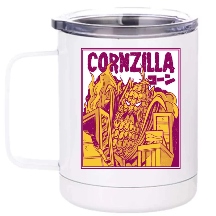 Cornzilla Front & Back 12oz Stainless Steel Tumbler Cup