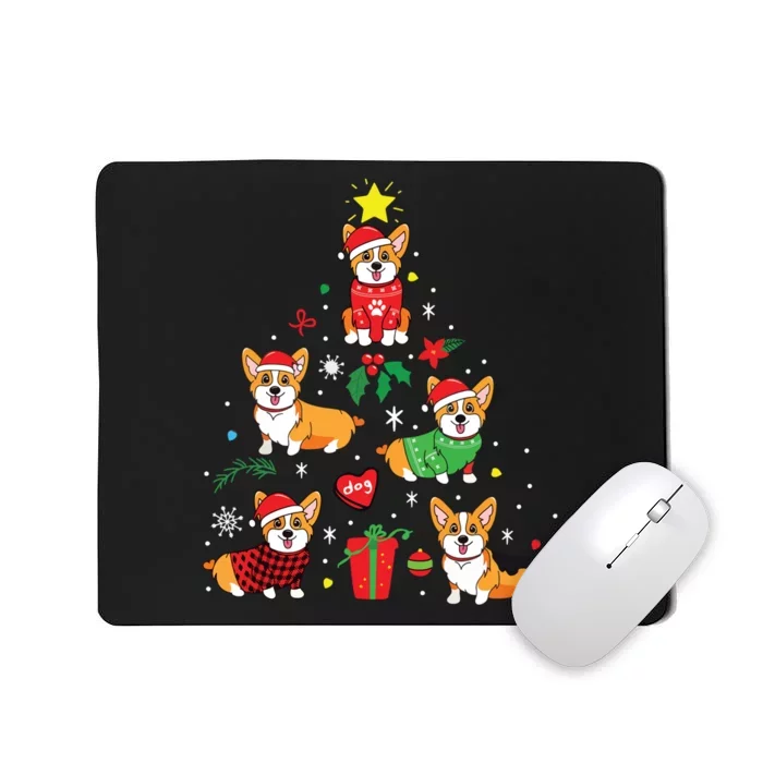 Corgi Christmas Ornament Tree Decor Funny Dog Gift Mousepad