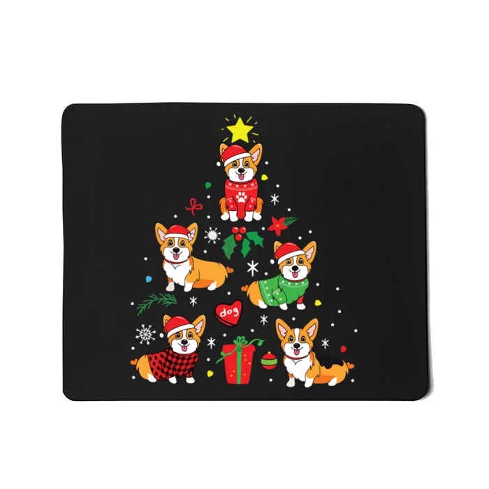 Corgi Christmas Ornament Tree Decor Funny Dog Gift Mousepad