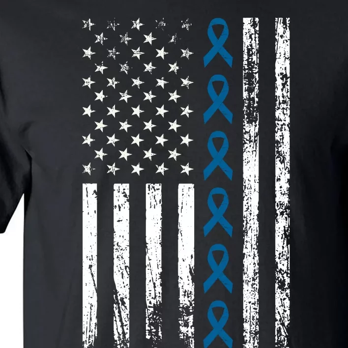 Colon Cancer Ribbon Tall T-Shirt