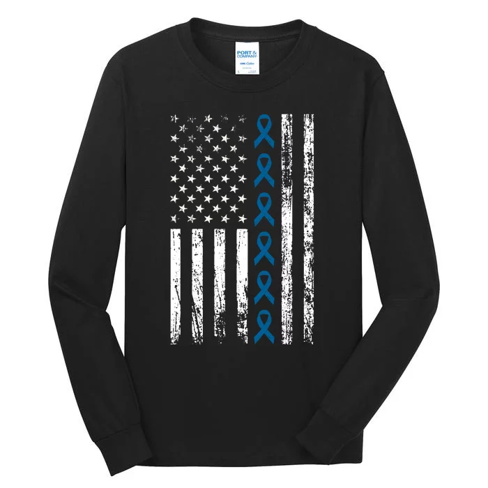 Colon Cancer Ribbon Tall Long Sleeve T-Shirt