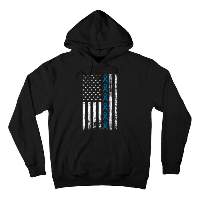 Colon Cancer Ribbon Tall Hoodie