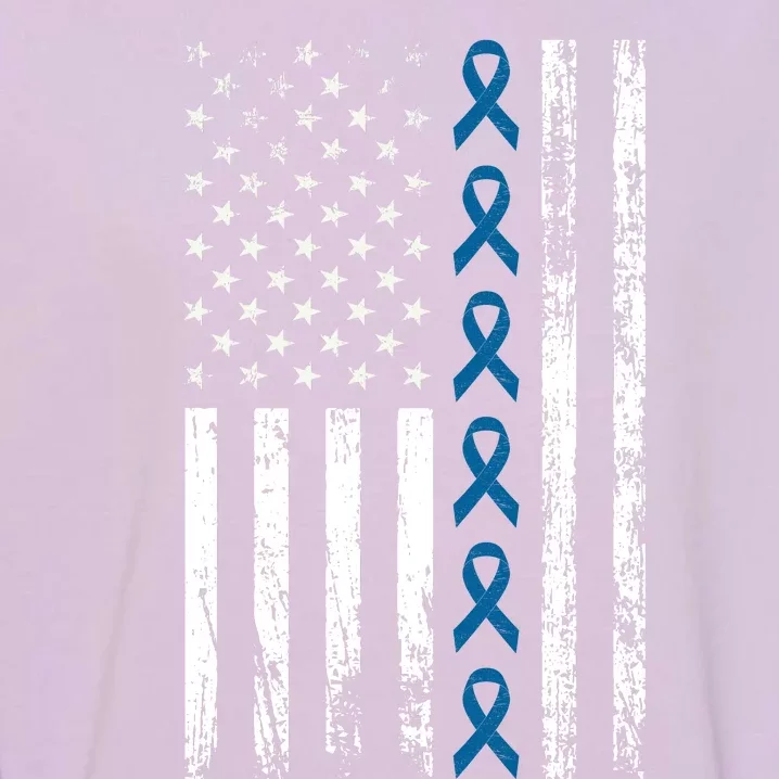 Colon Cancer Ribbon Garment-Dyed Sweatshirt