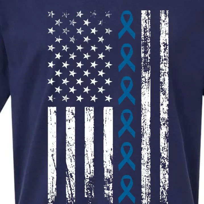 Colon Cancer Ribbon Sueded Cloud Jersey T-Shirt