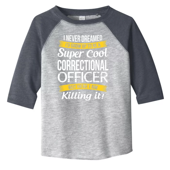 Cool Correctional Officer Funny Gift Toddler Fine Jersey T-Shirt