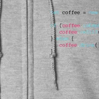 Coffee Full Zip Hoodie