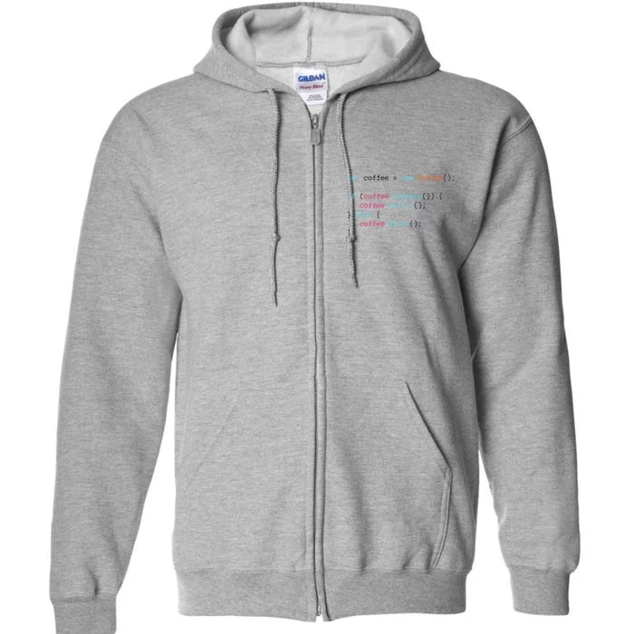 Coffee Full Zip Hoodie