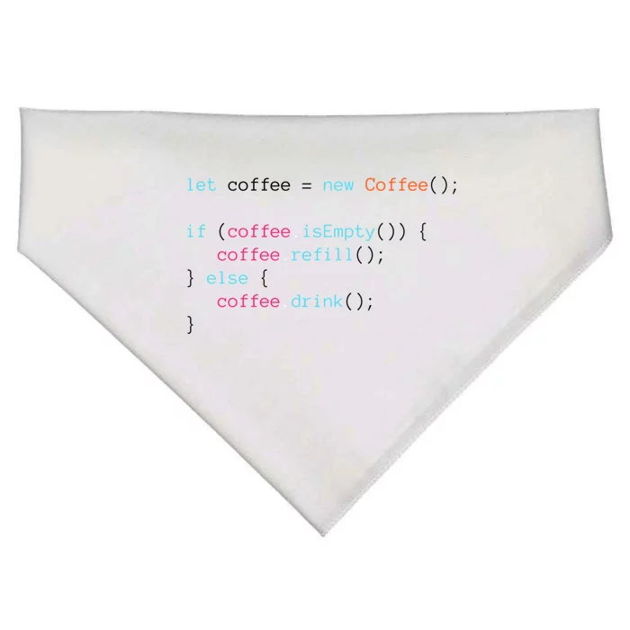 Coffee USA-Made Doggie Bandana