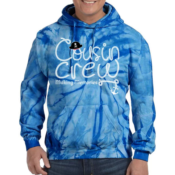 Cousin Crew Of Vacation Beach Cruise Gift Tie Dye Hoodie