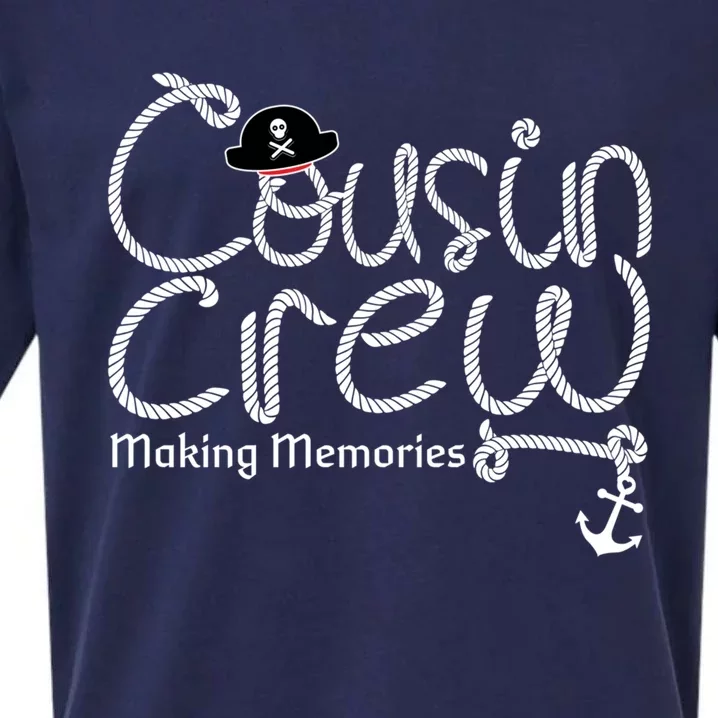 Cousin Crew Of Vacation Beach Cruise Gift Sueded Cloud Jersey T-Shirt