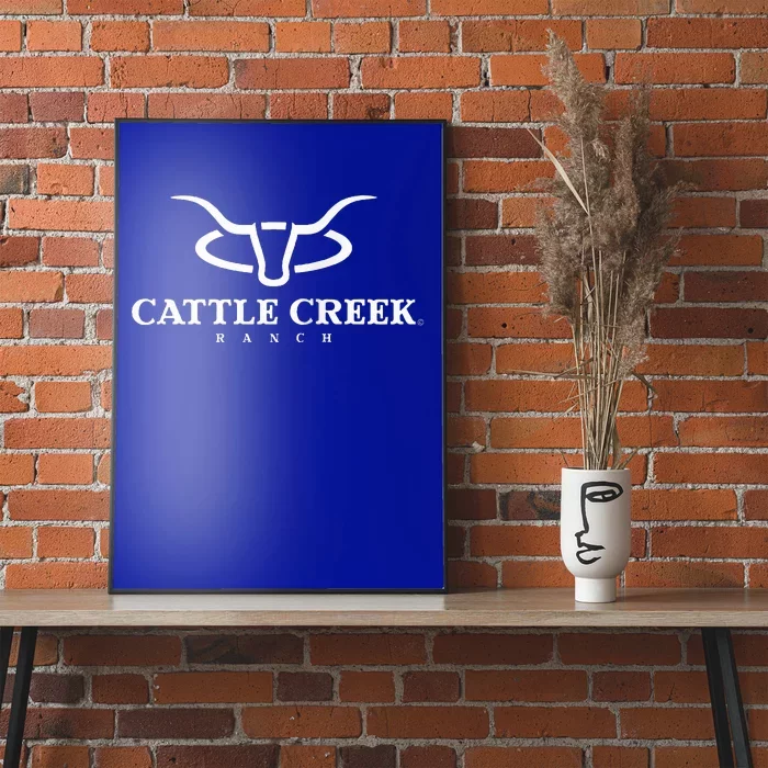 Cattle Creek Original White Logo Poster