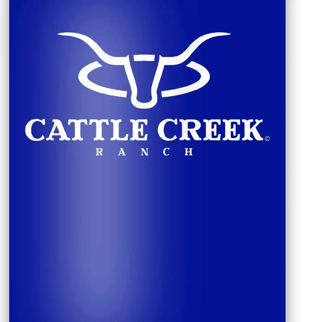 Cattle Creek Original White Logo Poster