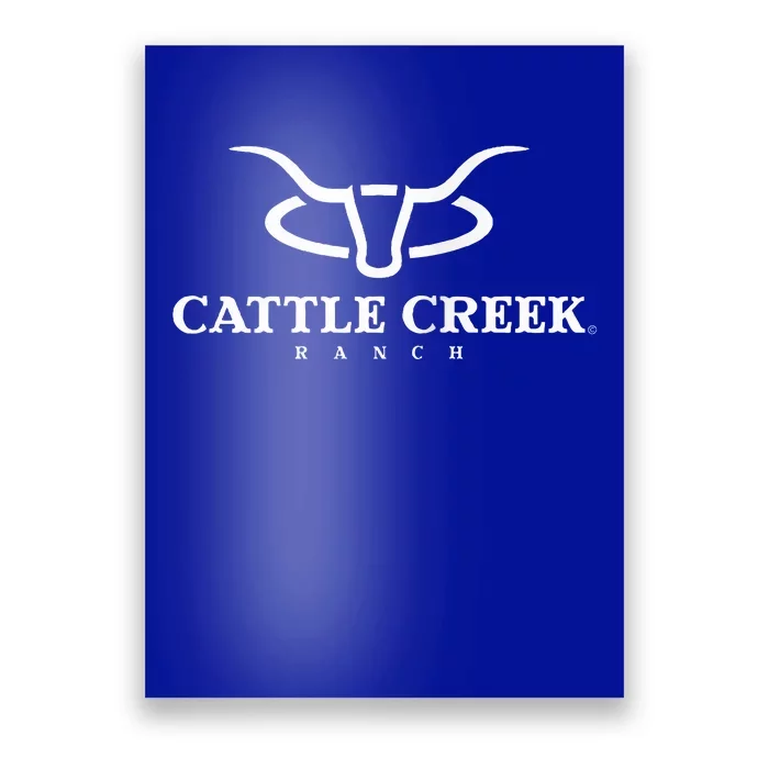 Cattle Creek Original White Logo Poster