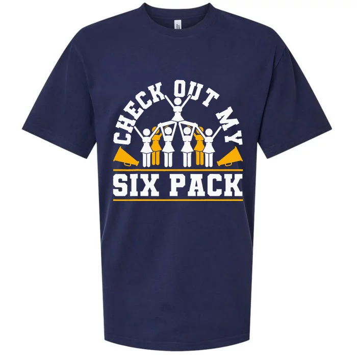 Cheerleading Check Out My Six Pack Sueded Cloud Jersey T-Shirt