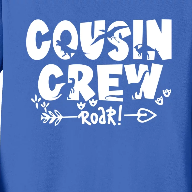 Cousin Crew Of Dinosaur Team Cousin Crew Funny Gift Kids Long Sleeve Shirt