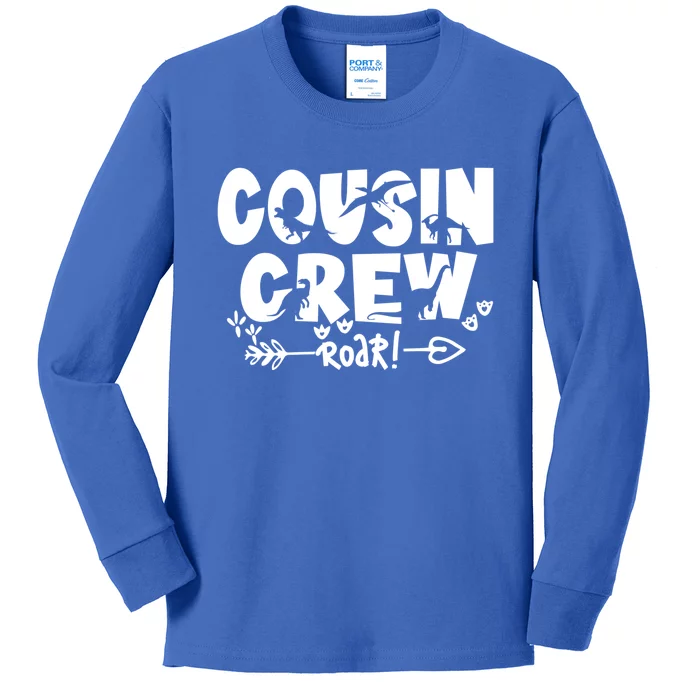 Cousin Crew Of Dinosaur Team Cousin Crew Funny Gift Kids Long Sleeve Shirt