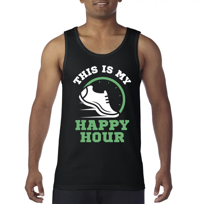 Cross Country Or Run Or This Is My Happy Hour Running Tank Top