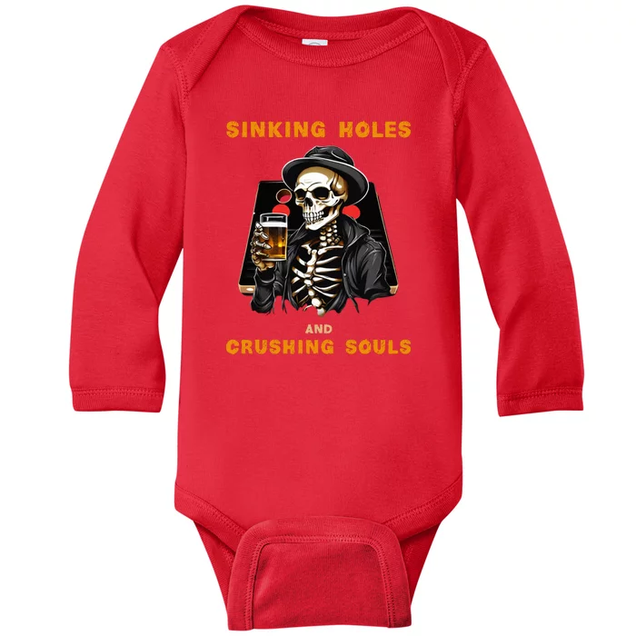 Cornhole Baby Long Sleeve Bodysuit