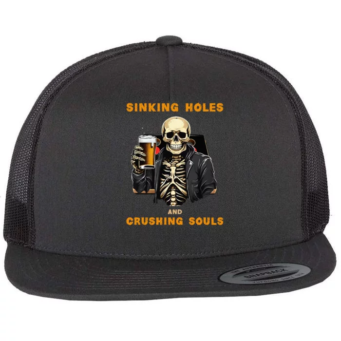 Cornhole Flat Bill Trucker Hat