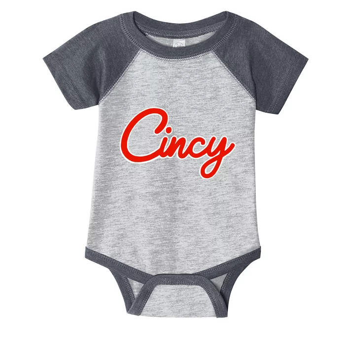 Cincy Cincinnati Ohio Classic Retro Style Vintage Tee Infant Baby Jersey Bodysuit