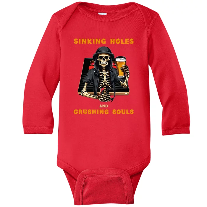 Cornhole Baby Long Sleeve Bodysuit