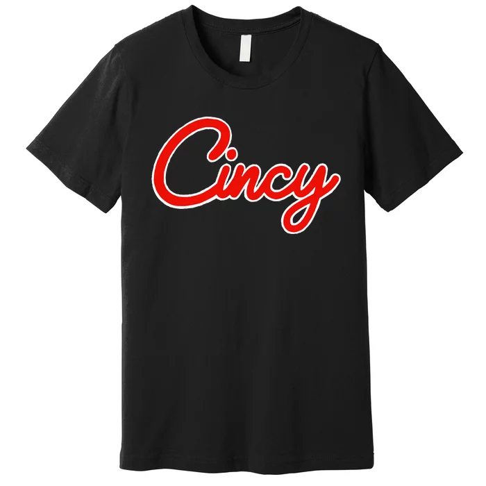 Cincy Cincinnati Ohio Retro Style Vintage Premium T-Shirt