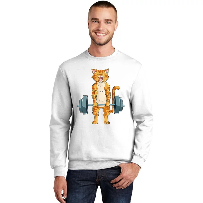 Cute Cat Powerlifting Weightlifting Deadlifting Gym Lover Sweatshirt