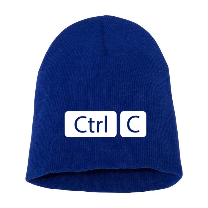 Control Copy Paste Ctrl+c Gift Short Acrylic Beanie