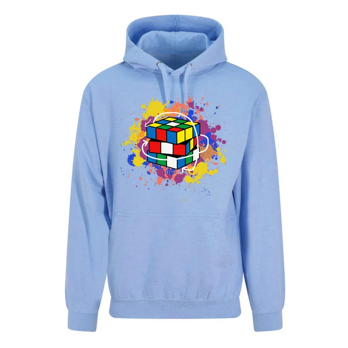 Colorful Competitive Puzzle Speedcubing Graphics Unisex Surf Hoodie