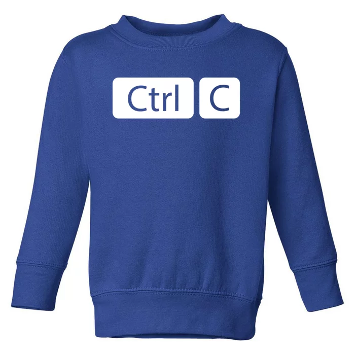 Control Copy Paste Ctrl+c Gift Toddler Sweatshirt