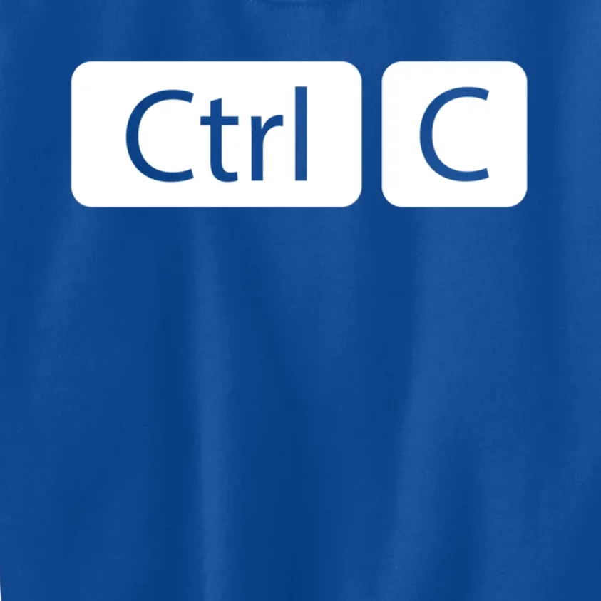 Control Copy Paste Ctrl+c Gift Kids Sweatshirt