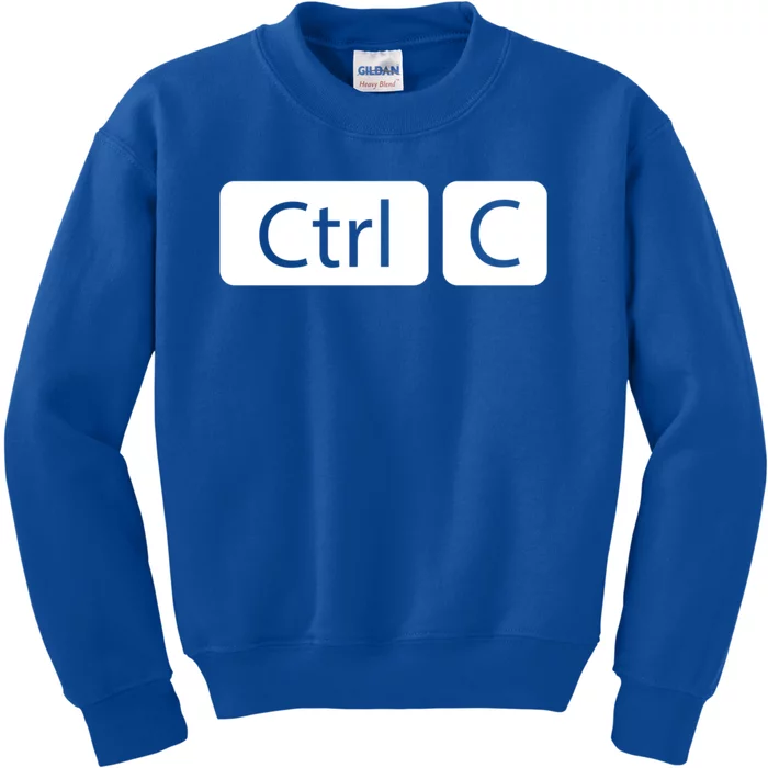 Control Copy Paste Ctrl+c Gift Kids Sweatshirt