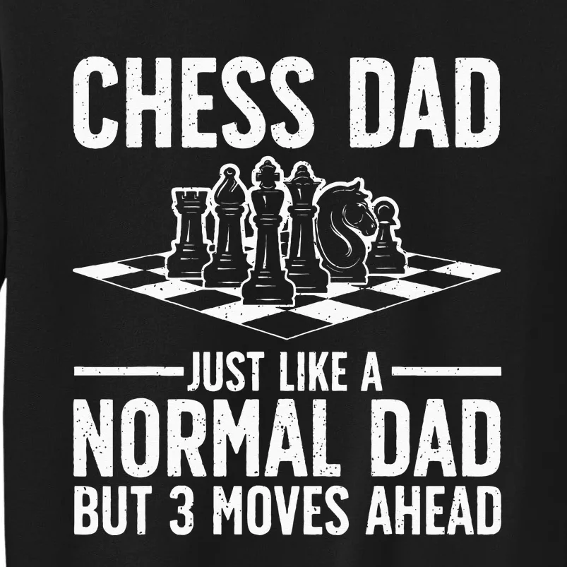 Cool Chess Player Art For Men Dad Knight Chess Lovers Pieces Tall Sweatshirt