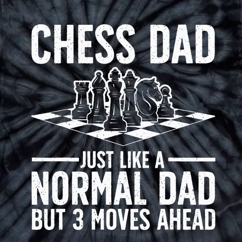 Cool Chess Player Art For Men Dad Knight Chess Lovers Pieces Tie-Dye T-Shirt