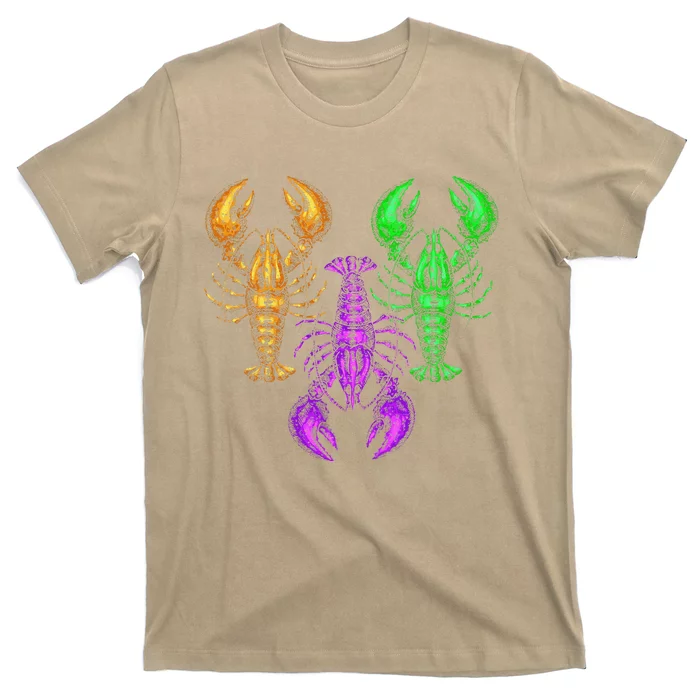 Carnival Costume Party Parade Crawfish Lover Gift Mardi Gras T-Shirt