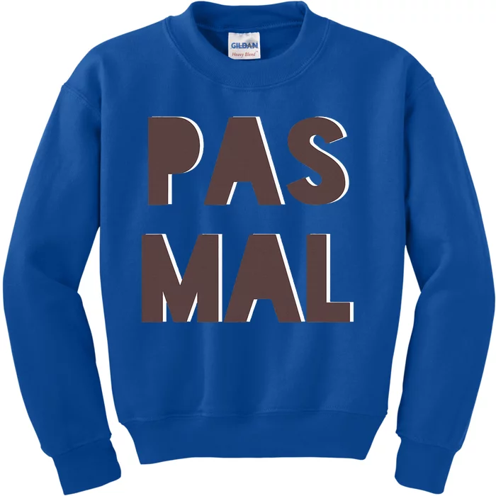 Chic Cute Pas Mal Not Bad Saying French Travel Language Kids Sweatshirt