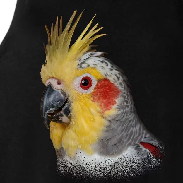 Captivating Cockatiel Portrait Ladies Tri-Blend Wicking Tank