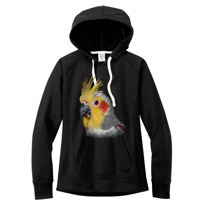 Captivating Cockatiel Portrait Women's Fleece Hoodie