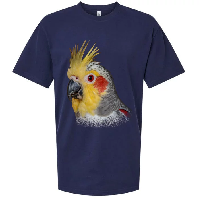 Captivating Cockatiel Portrait Sueded Cloud Jersey T-Shirt