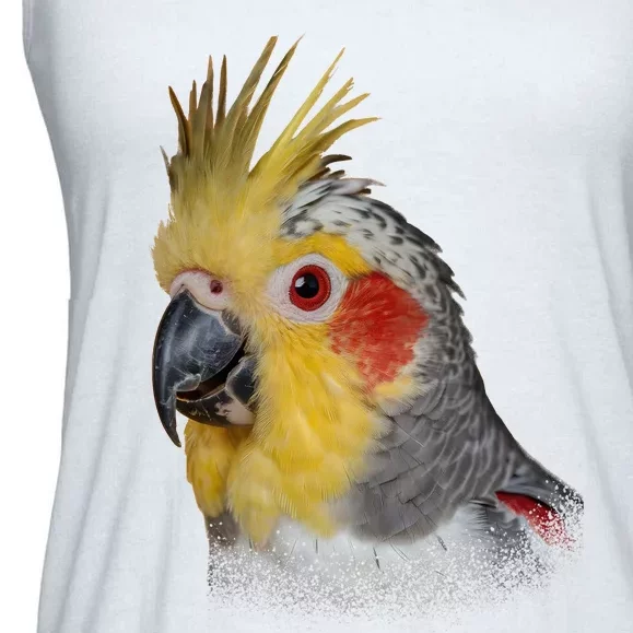 Captivating Cockatiel Portrait Ladies Essential Flowy Tank