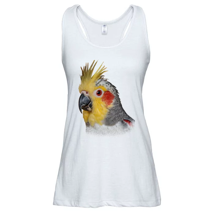 Captivating Cockatiel Portrait Ladies Essential Flowy Tank